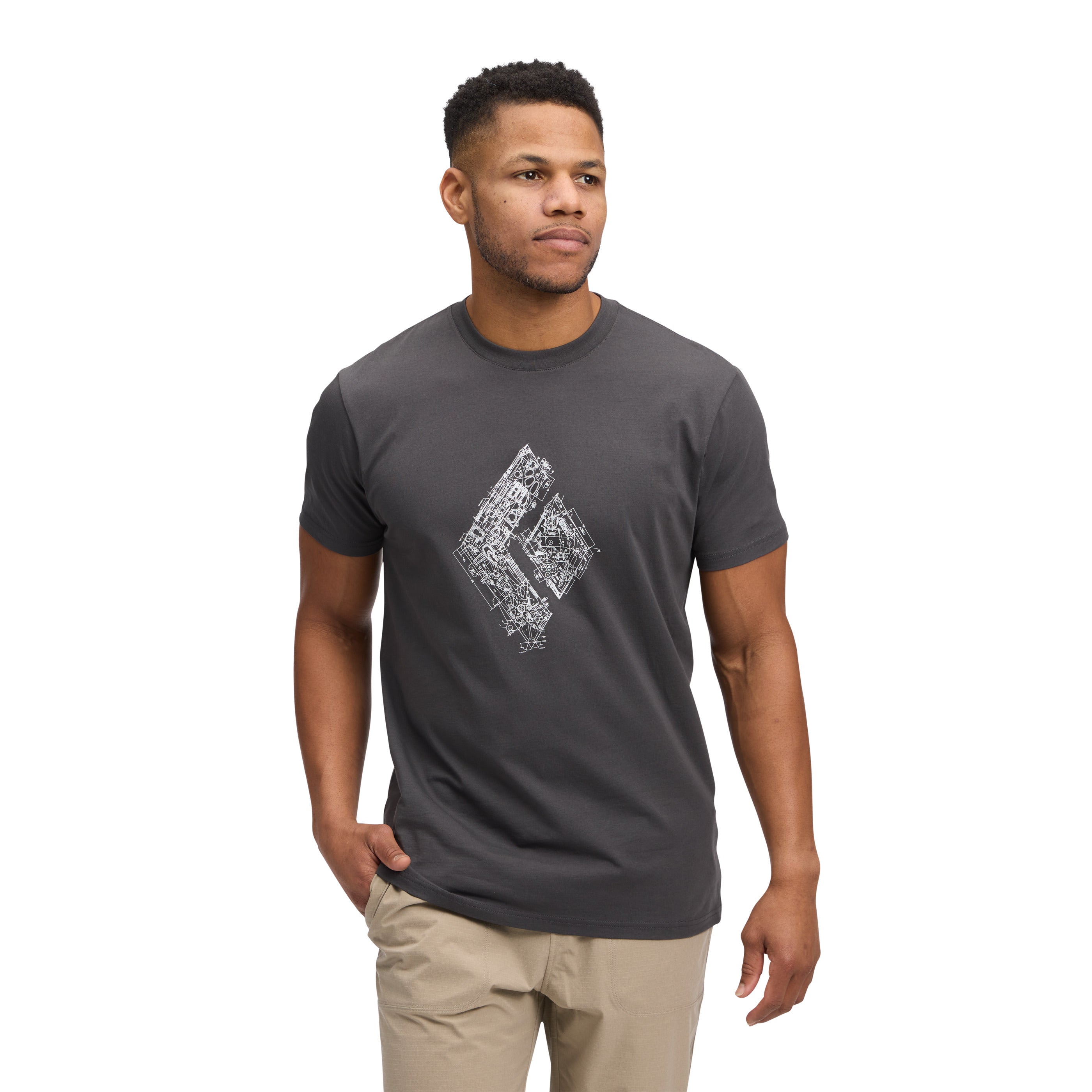 Men'S Engineered Diamond Short Sleeve Tee